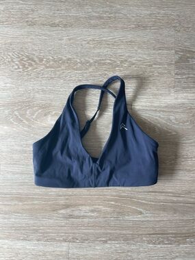 Oner Active True Blue V-Neck Racerback Sports Bralette